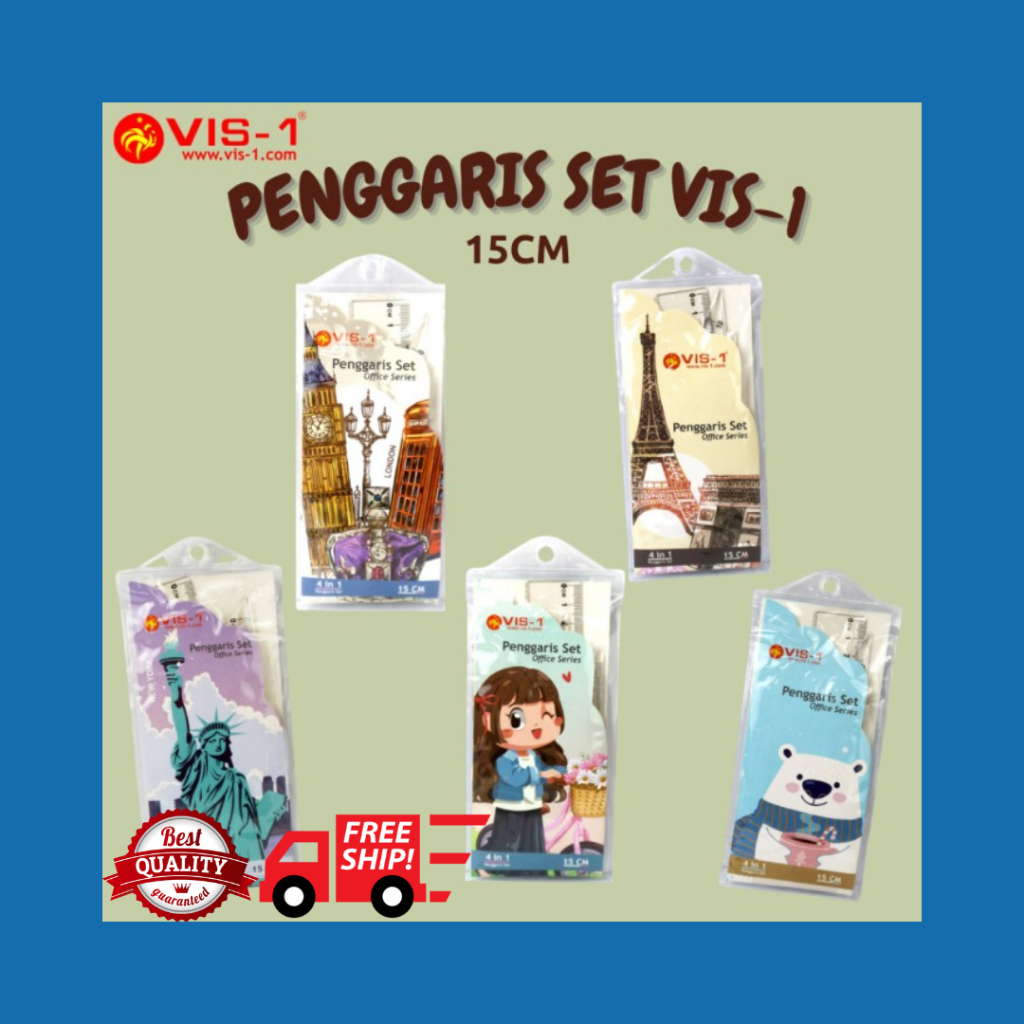 

PENGGARIS SET 15CM VIS-1 4IN1