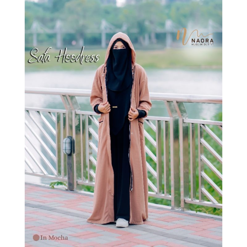 Safa Hoodress | Outer Muslimah | Gamis Knit | Long Outer