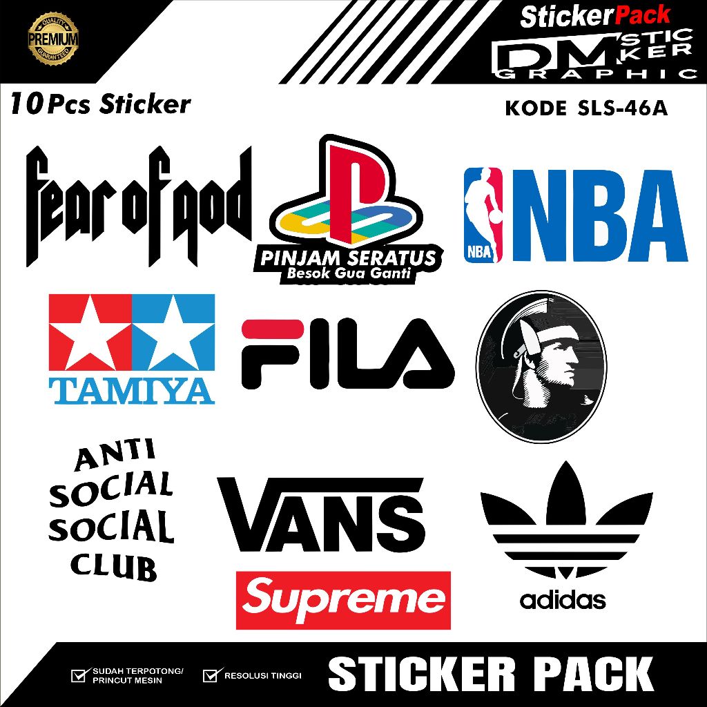 

STICKER PACK ISI 10 PCS 10 RIBUAN KODE SLS-46