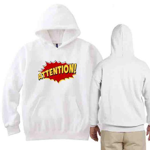 Attention Hoodie Jumper Bahan Cotton Fleece | New Pullover Hoodie