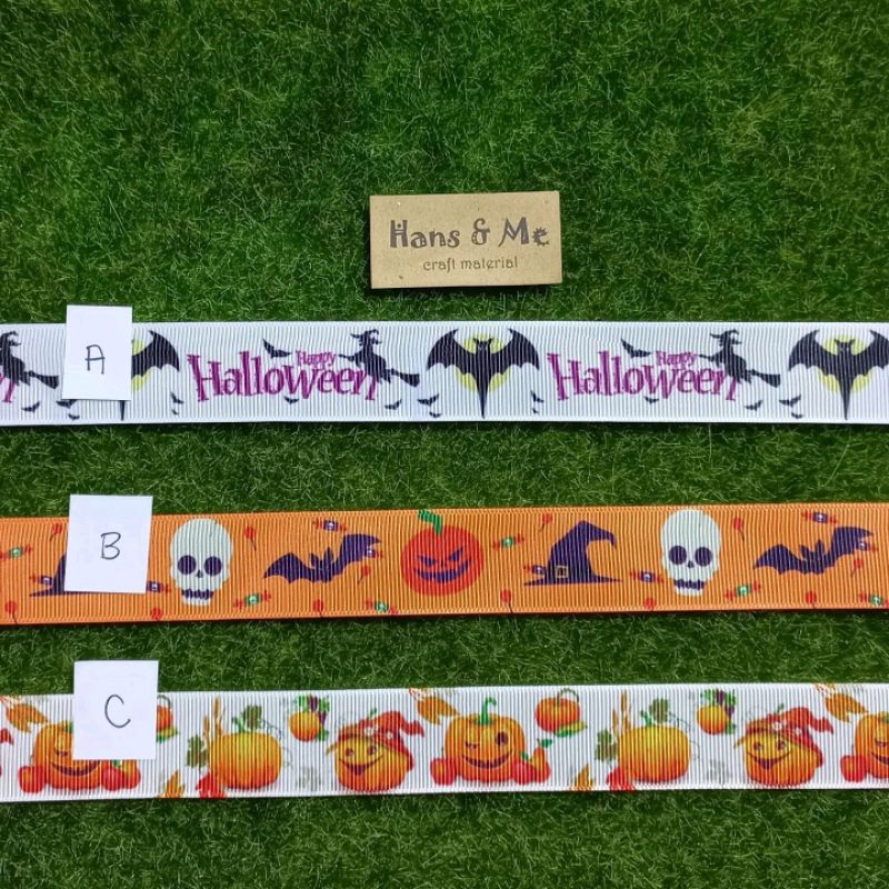 

Pita Halloween Grossgrain Grosgrain 25mm (per yard)