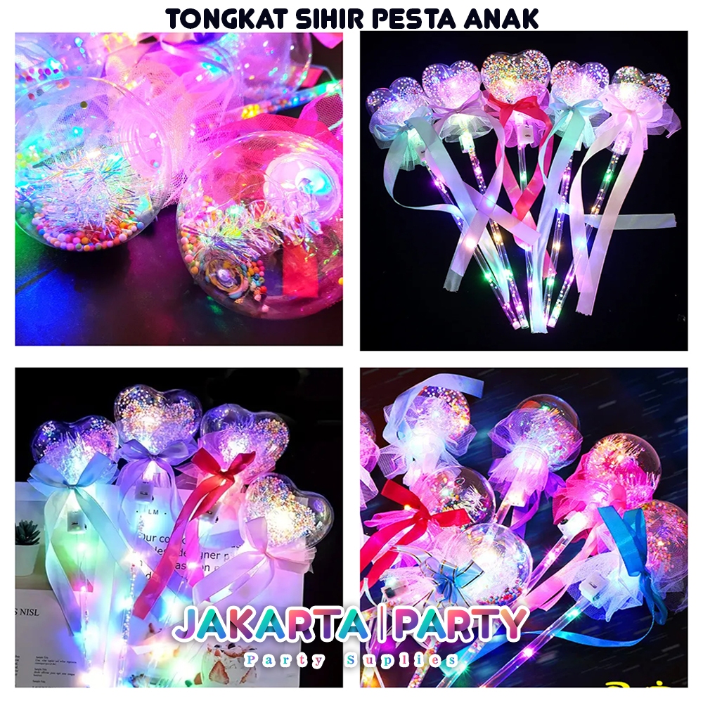 Tongkat sihir lampu / Tongkat Peri Magic / Mainan Anak Tongkat Peri