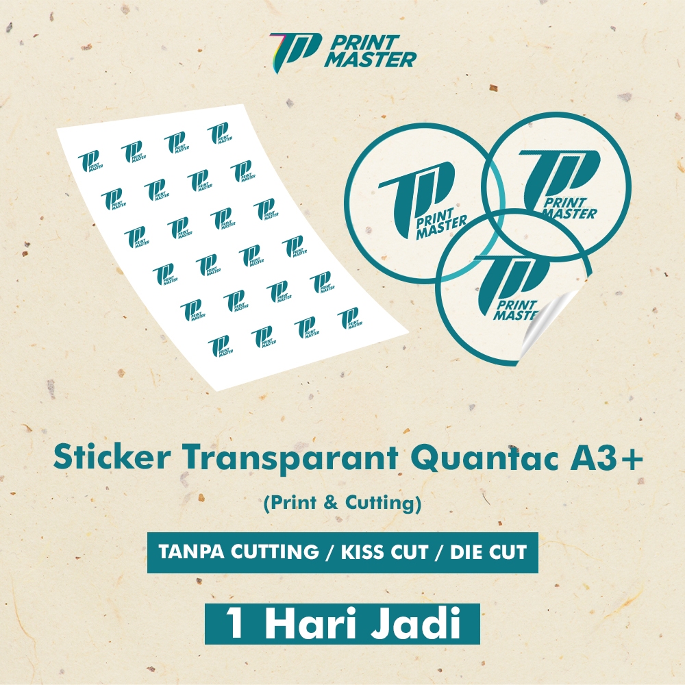 

Cetak Stiker A3+ | Stiker Label | Stiker Vinyl Transparan 1 Hari Jadi