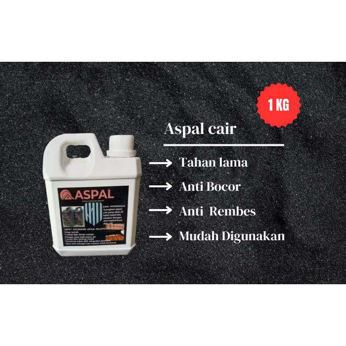 Aspal Cair 1 kg Pelapis Anti Bocor serba guna mudah digunakan,aspal cair tahan lama,aspal cair anti 