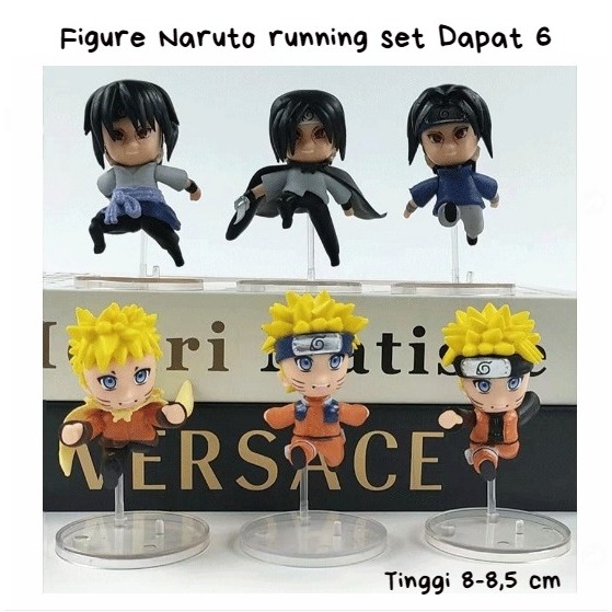 Mainan Figure Naruto Running Set Dapat 6 - Pajangan Koleksi Naruto Termurah