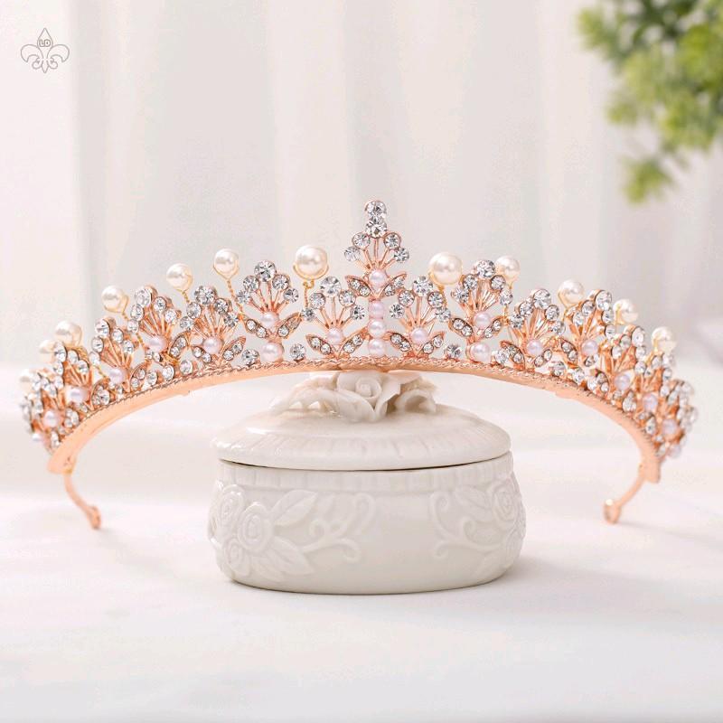 [ COUCOU CROWN ] Mahkota Aurel - Mahkota Pengantin / Bridesmaid - Bridal Crown Mutiara - Wedding Cro