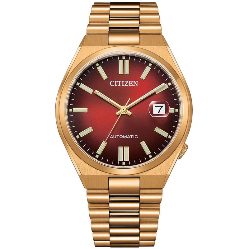 Citizen Mechanical NJ0153-82X Automatic Tsuyosa Scarlet Red Dial Rose Gold Stainless Steel