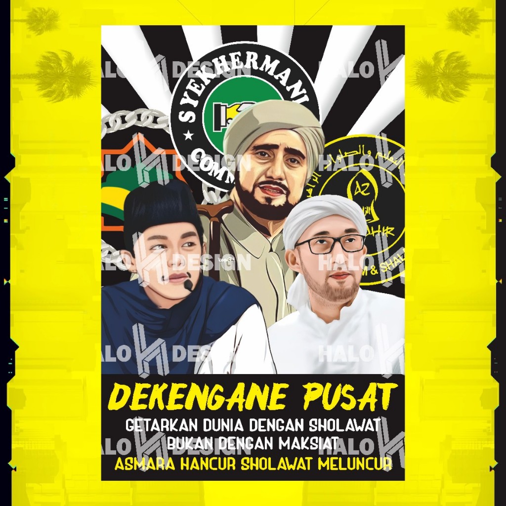 BENDERA SHOLAWAT DEKENGANE PUSAT | Bendera Majelis | Bendera Sholawat