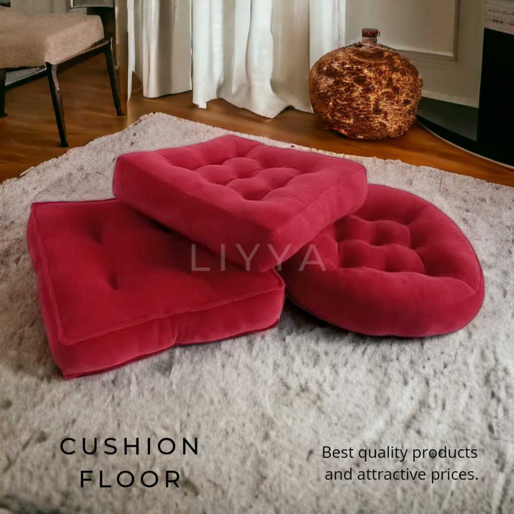 RumahLiyya Bantal Lesehan Duduk Lantai Cafe Maroon Series