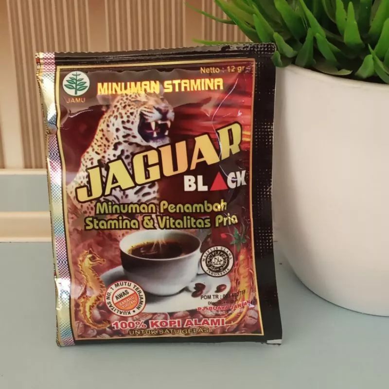 KOPI JAGUAR BLACK KOPI LANANG (1 SACHET) KOPI KUAT OBAT KUAT OBAT TAHAN LAMA