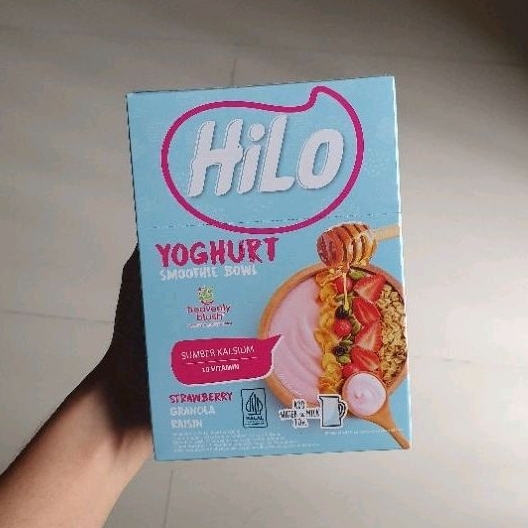 

Hilo yogurt smoothie bowl heavenly blush Strawberry Granola Raisin 240gr ( 8 sachets )