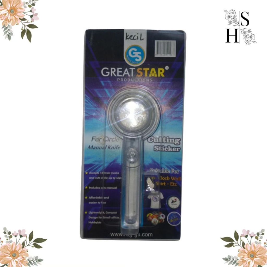 PRELOVED – GREAT STAR Pemotong Stiker Bulat | Circle Cutter | Pemotong Stiker Manual | Pemotong Stik