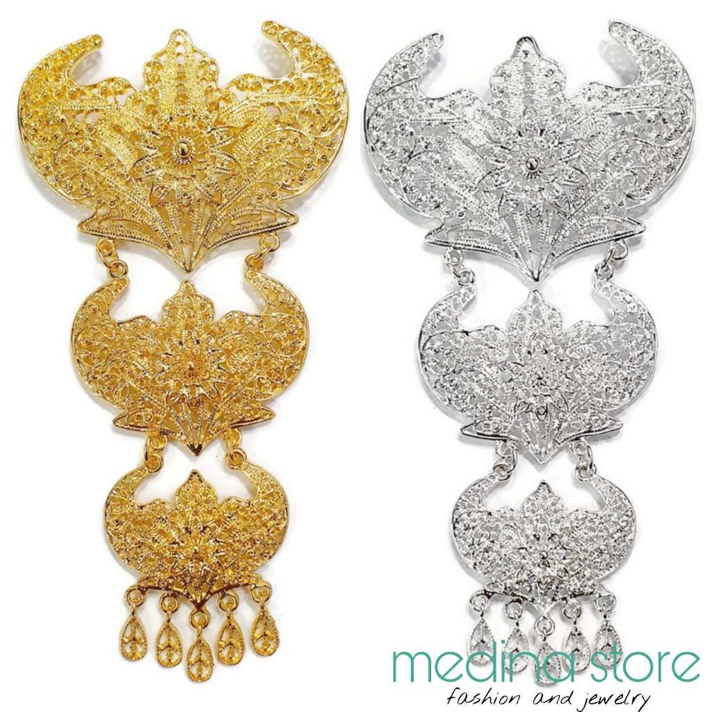 Bros Kebaya Jurai Size Besar / Bros Etnik / Bros Asesories Wanita/ Bros Etnik Susun Kutubaru Untuk P