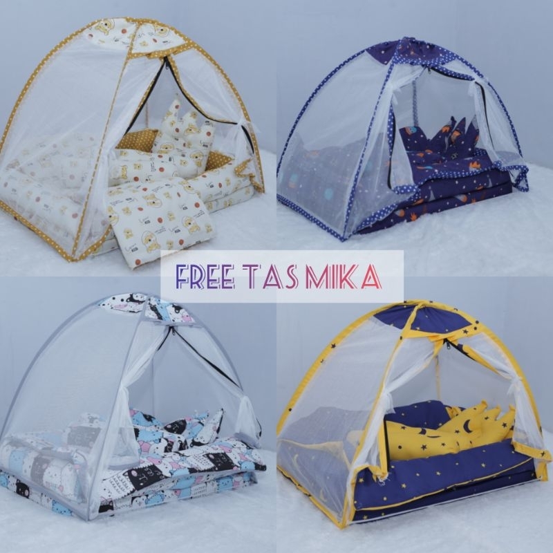 kasur bayi set kelambu dan bedcover
