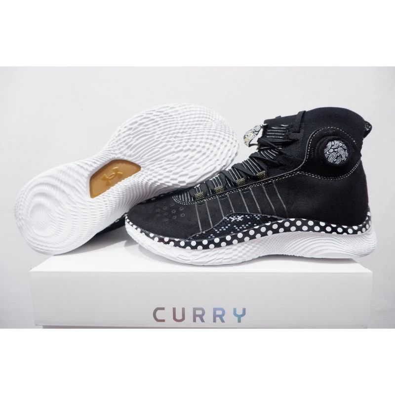 SEPATU BASKET UA CURRY4 FLOTRO HIGH JET BLACK