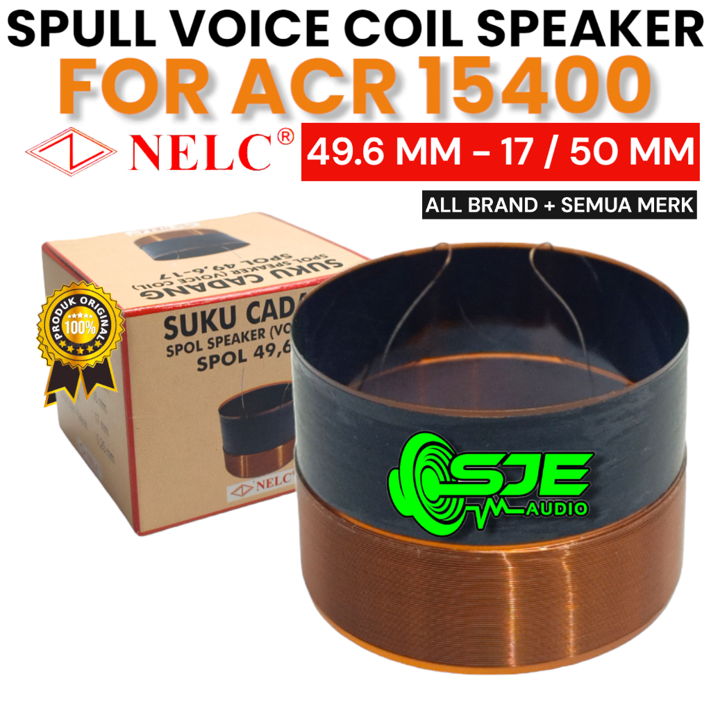 SPUL SPEAKER ACR 15400 49.6 MM 17 - 50 MM SEPUL 49,6 MM 49,6MM 49.6MM 50MM VOICE COIL SPOL SPOLL SPO