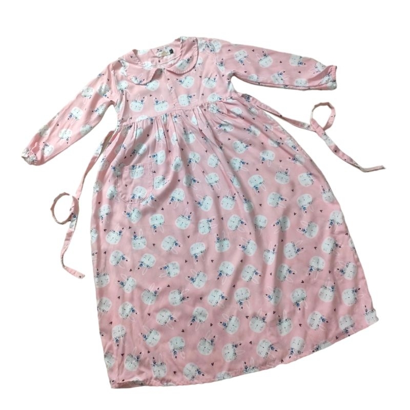 Gamis anak Dan Dewasa karakter rayon 1th-13th/Dewasa ld 100-130cm