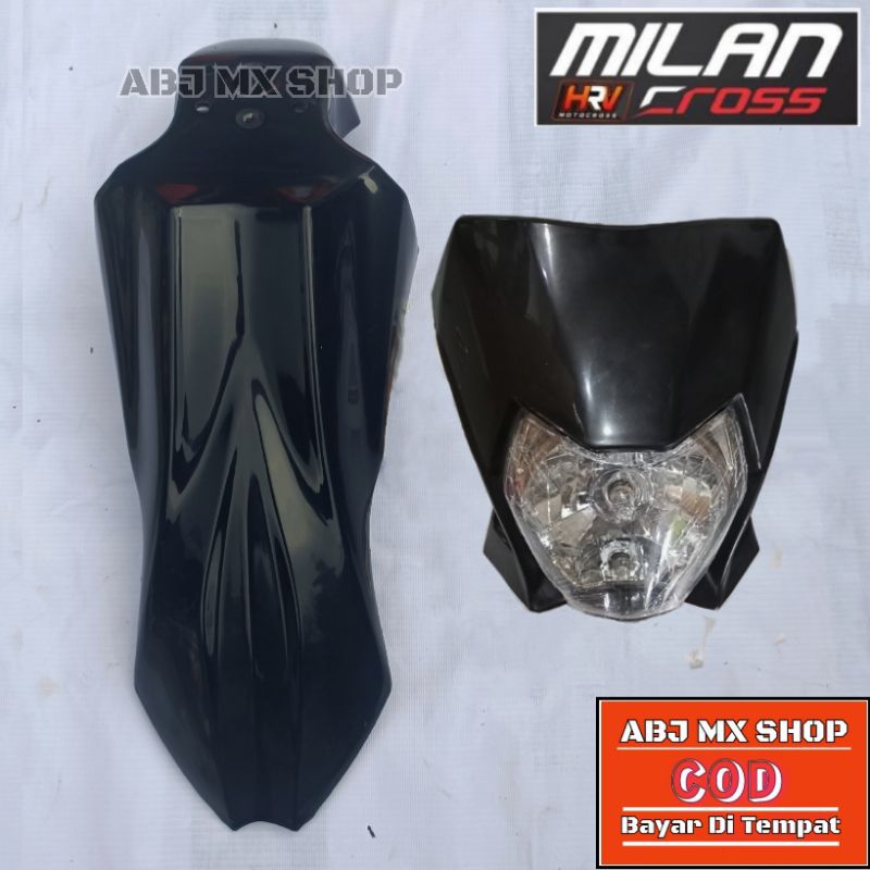 Spakbor Depan KLX DTRACKER New Dan Lampu Depan KLX BF D TRACKER