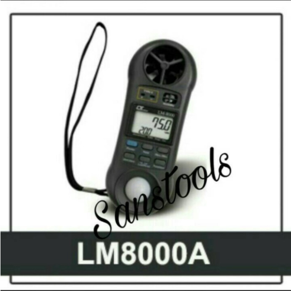 

LUTRON LM 8000A LIGHT LUX METER ANEMOMETER THERMOMETER GARANSI Diskon