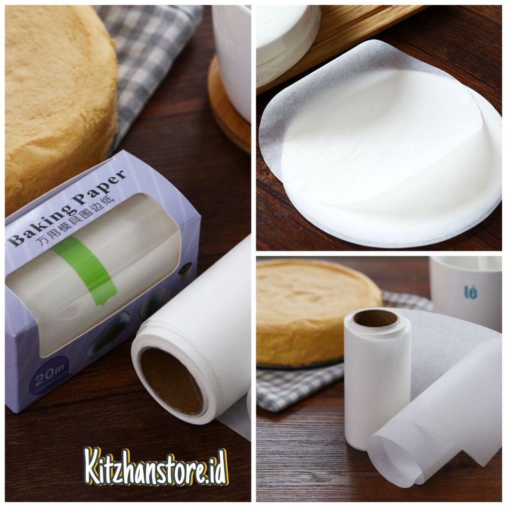 baking paper bulat / baking paper pendek / baking paper / kertas roti / alas kue