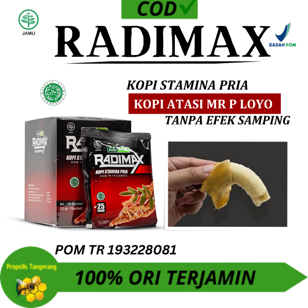 Kopi Kuat Pria Tahan Lama - Obat Mr P Loyo,Mr P Susah Bangun,Obat Kuat Tahan Lama Pria - Radimax Kop