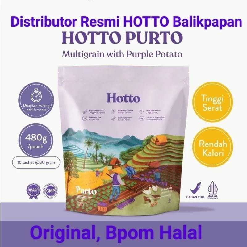 

Hotto Purto Multigrain With Purple Potato 1 Pouch isi 6 Sachet (Jual Sachet an) Hotto Balikpapan