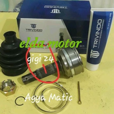 CV Joint Luar Outer As Roda Depan Luar Agya Ayla Matic
