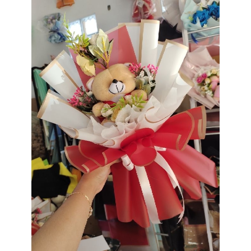 BUKET Wisuda Buket ulang tahun cewek cowok / Hadiah Wisuda / Kado Wisuda / Bouket bunga artifisial /