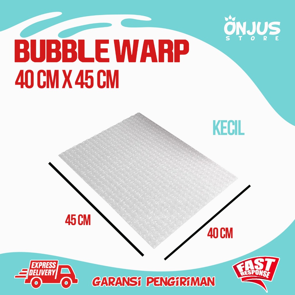 

BUBBLE WRAP POTONGAN LEMBARAN 40 cm x 45 cm TEBAL BENING PLASTIK PACKING MURAH