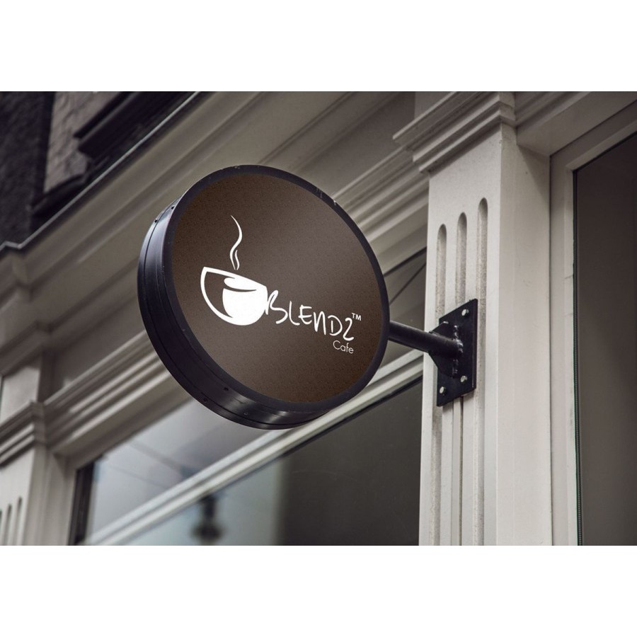 NEON BOX BULAT  (1 sisi )