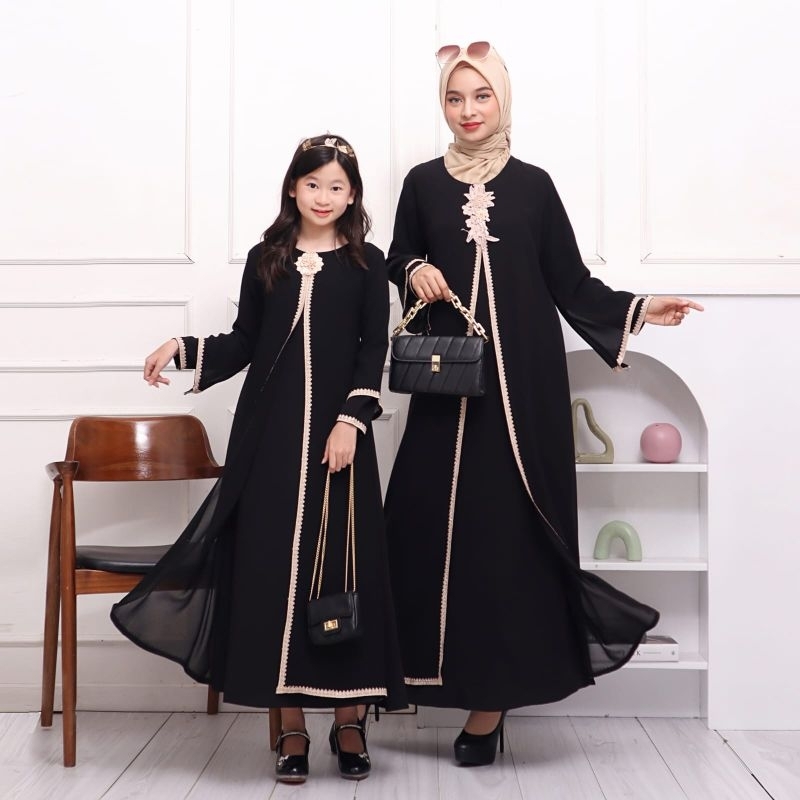 Gamis Abaya Turki Premium Couple Dewasa Dan Anak Viral