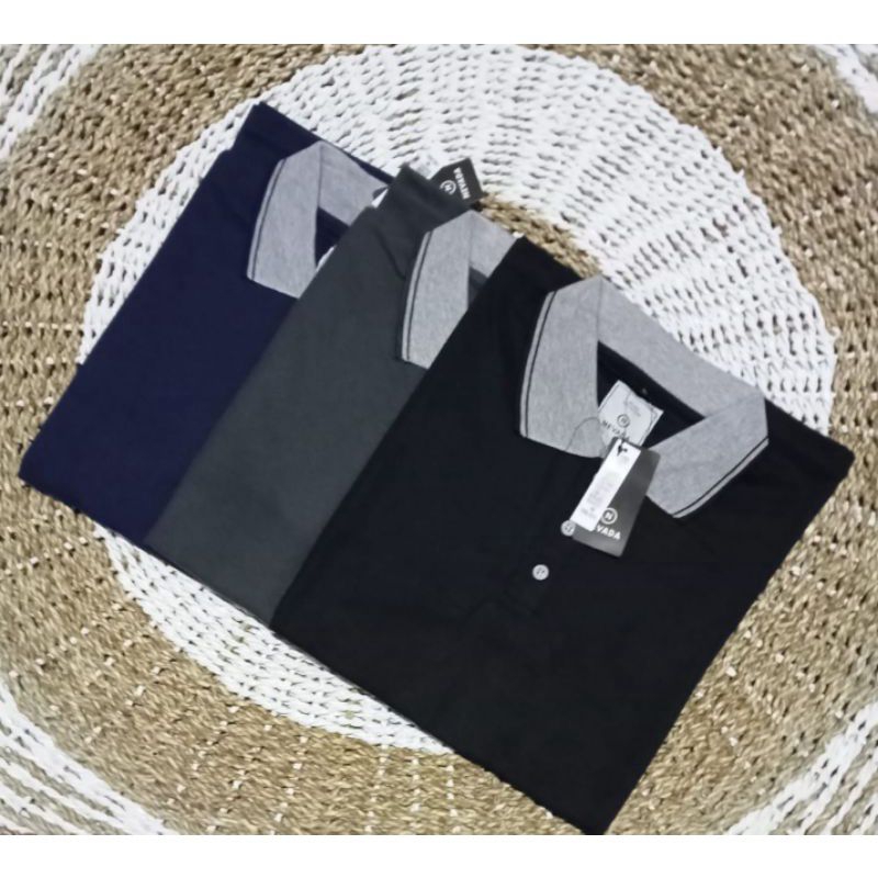 PAKET HEMAT KAOS KERAH NEVAADA PAKET 3 PCS 100K KAOS KERAH PRIA DAN WANITA KAOS KERAH DEWASA