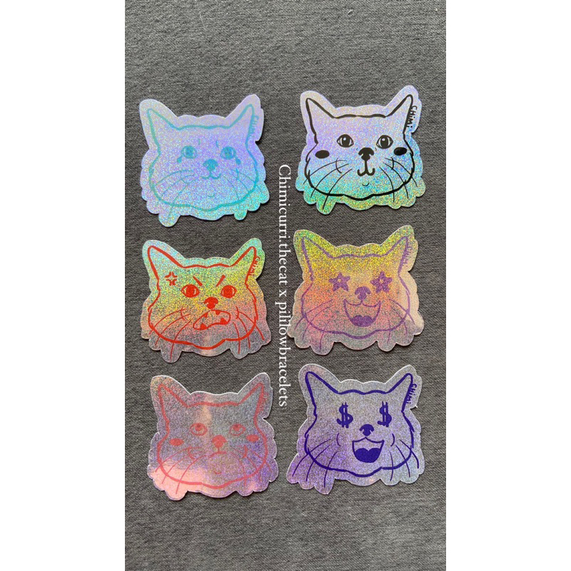

stiker hologram chimoji