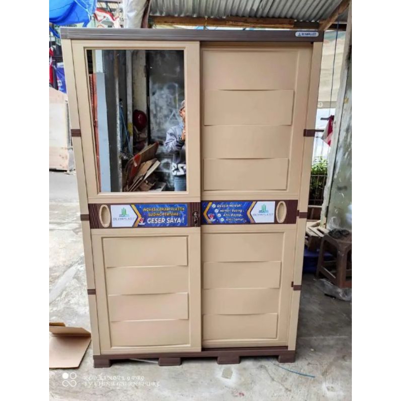 Lemari Plastik OTC Sliding Modern- Lemari Gantung Olymplast