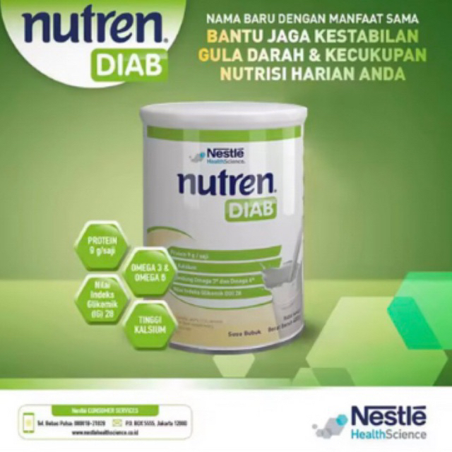 

NESTLE Nutren Diab Susu Diabetes Vanila Kaleng 400g