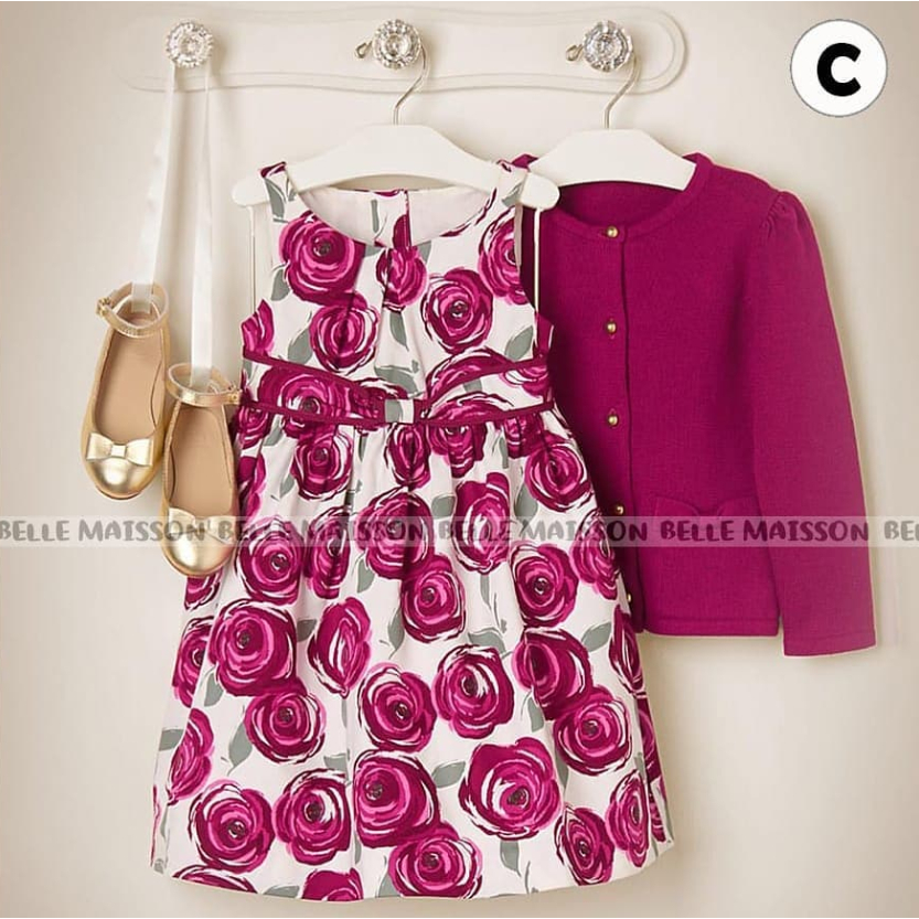 Belle Maisson Set Dress dan Cardi