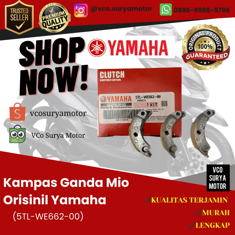 Kampas Ganda ORI YAMAHA Mio, Mio Soul, Fino Karbu