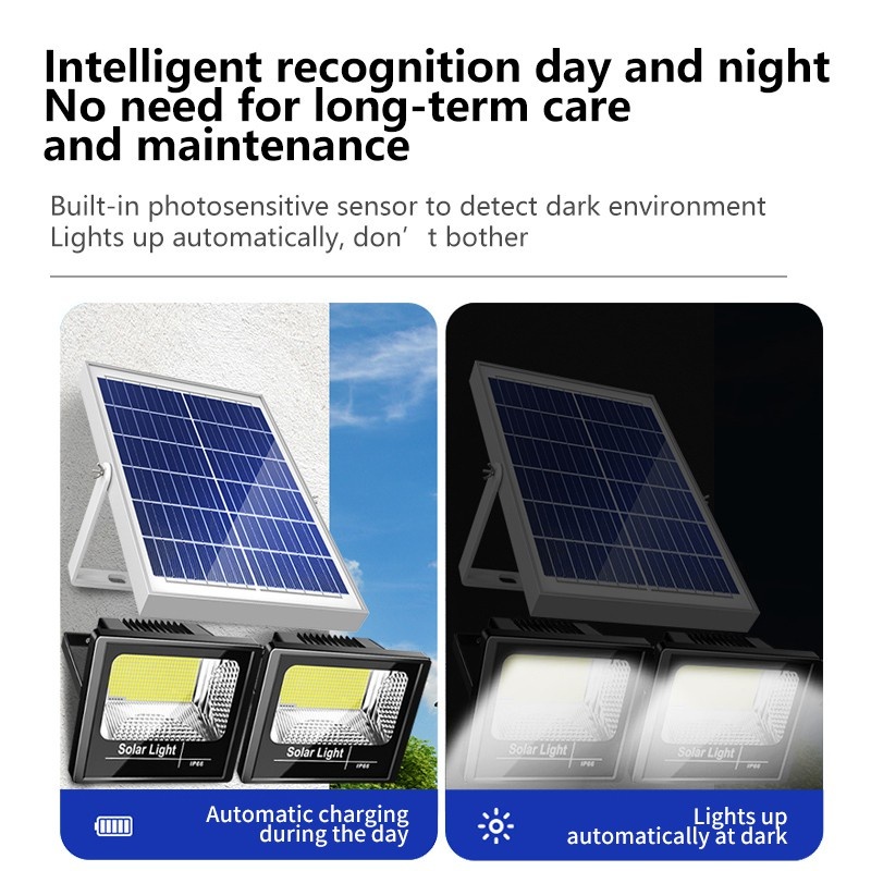 500 Watt Lampu Led Tenaga Matahari Lampu Panel Surya Lampu Sorot Solar Cell Lampu Tembak Solar Cell