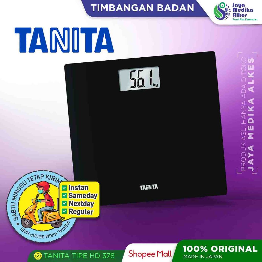 Tanita Digital Bathroom Scale - Timbangan Digital Tipe HD 378