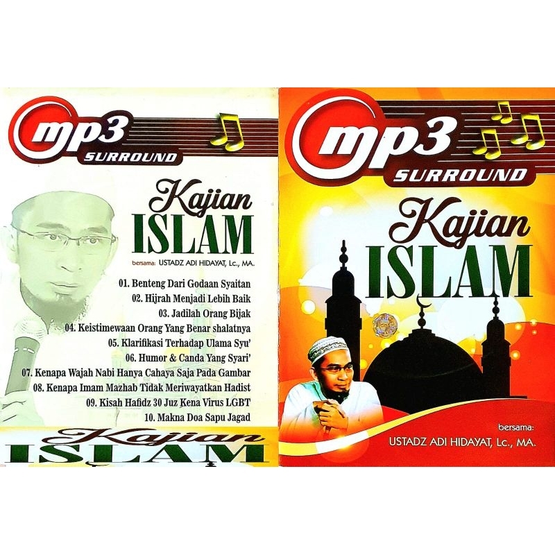 KASET ORIGINAL MP3 CERAMAH KAJIAN ISLAM-CERAMAH USTAD ADI HIDAYAT LC-KASET CERAMAH AGAMA-KASET VCD C