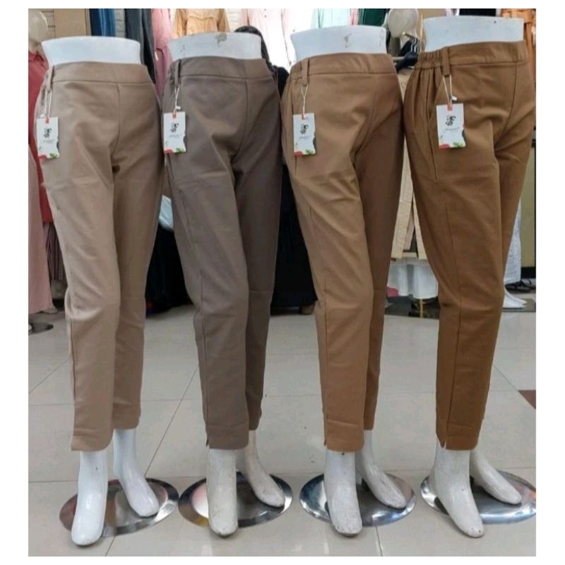 CELANA FAUZIRA WANITA ORI / CELANA WANITA  BAHAN KATUN STRECH / PREMIUM QUALITY