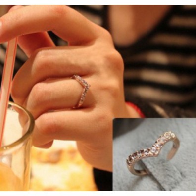 Tsm88- Cincin Wanita Cantik Import Cincin POLOS V