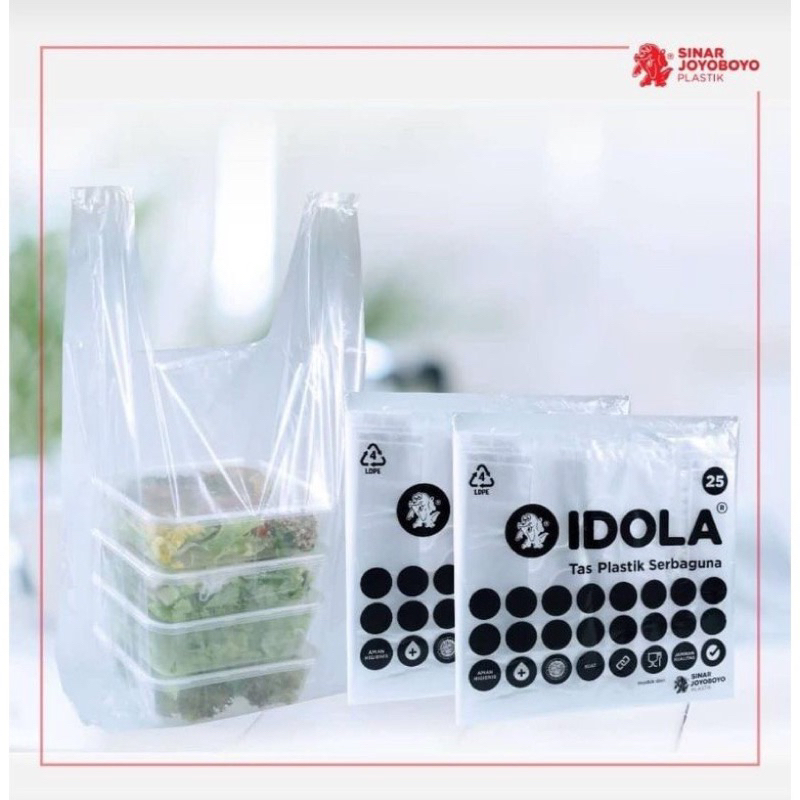 Kantong plastik bening / PE Idola
