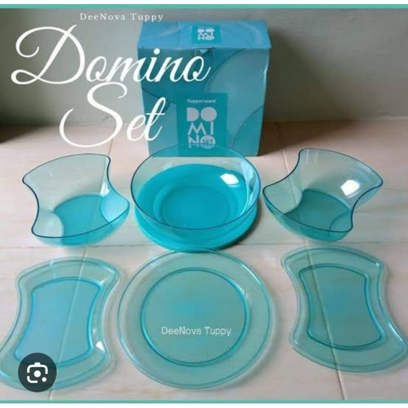 Domino set Tupperware table set clear bowl table colection tupperware