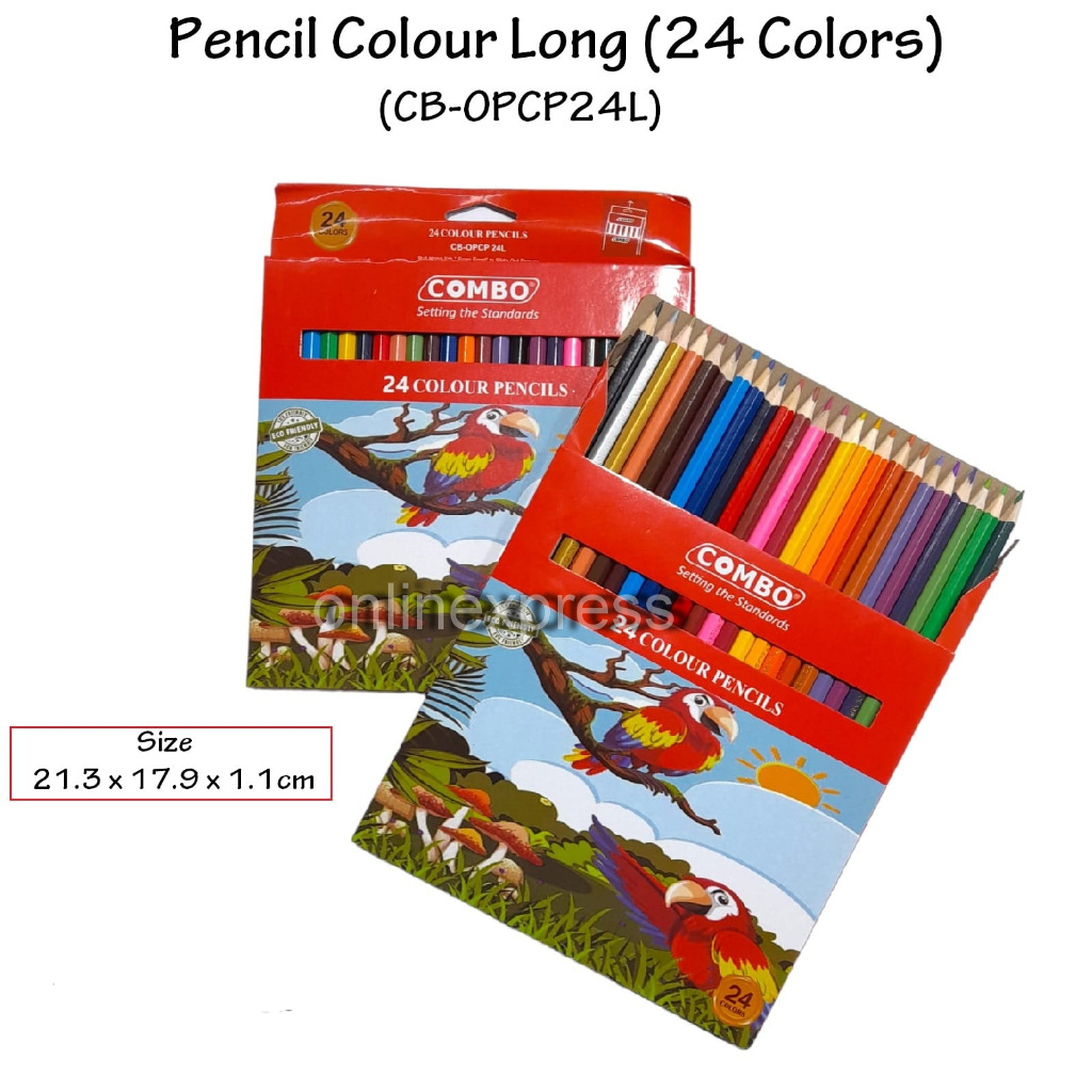 

Pensil Warna / Colour Pensil Long 24 Colour Pencils