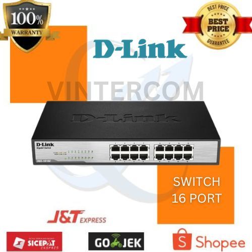 D-LINK Switch 16 Port DES-1016D 100mbps / D-LINK 16 Port