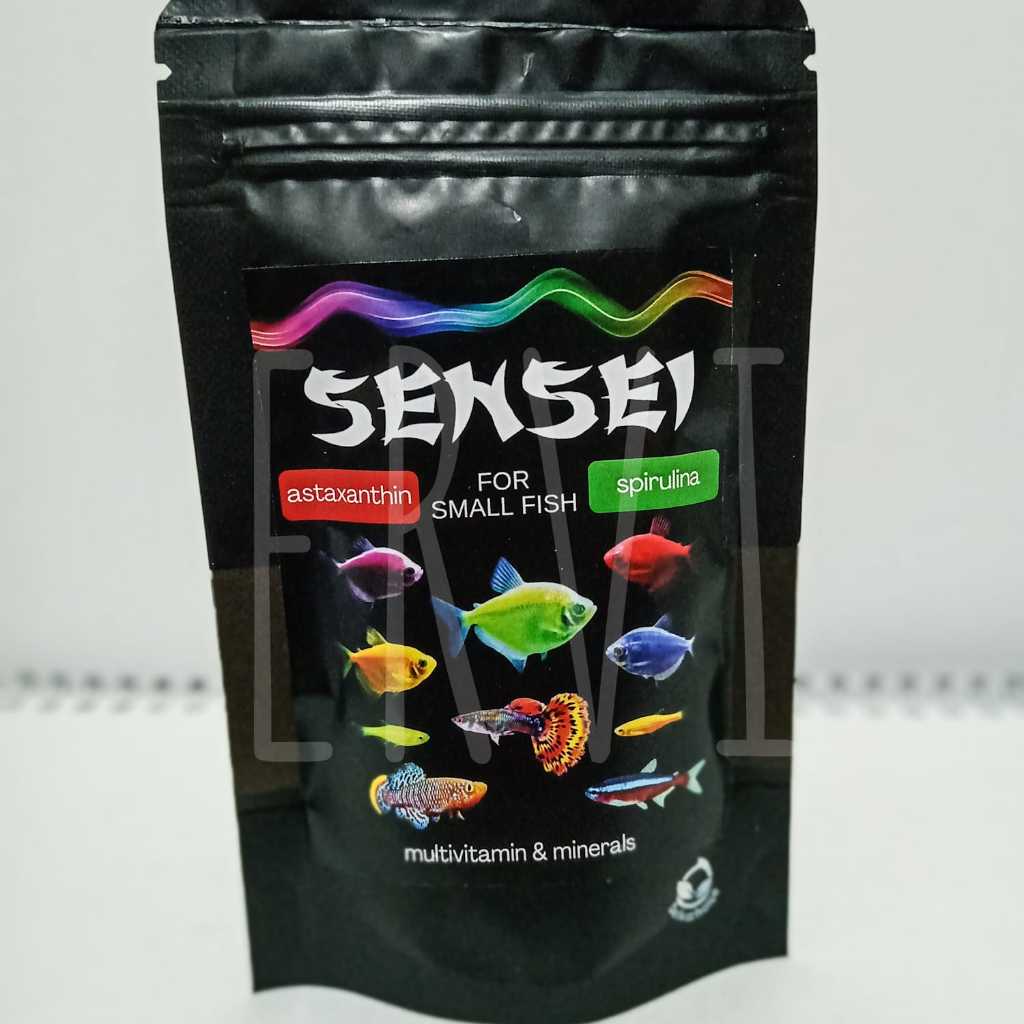 Pelet Glowfish / Pelet Ikan Hias Kecil / Pakan Ikan Hias Kecil / Pelet SENSEI 50gr