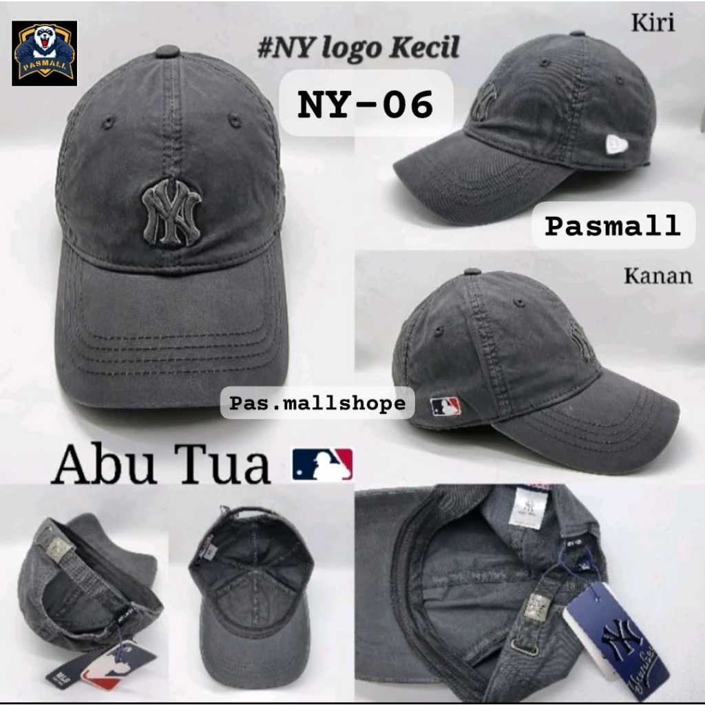 Topi Baseball Pria Wanita Original Import NY Logo Kecil & Besar NY-06