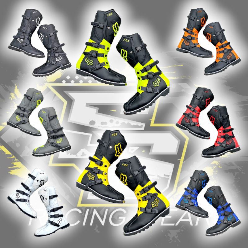 PAKET SET SEPATU + SARUNG TANGAN GLOVE MOTOCROSS TRAIL CROSS OFFROAD MURAH