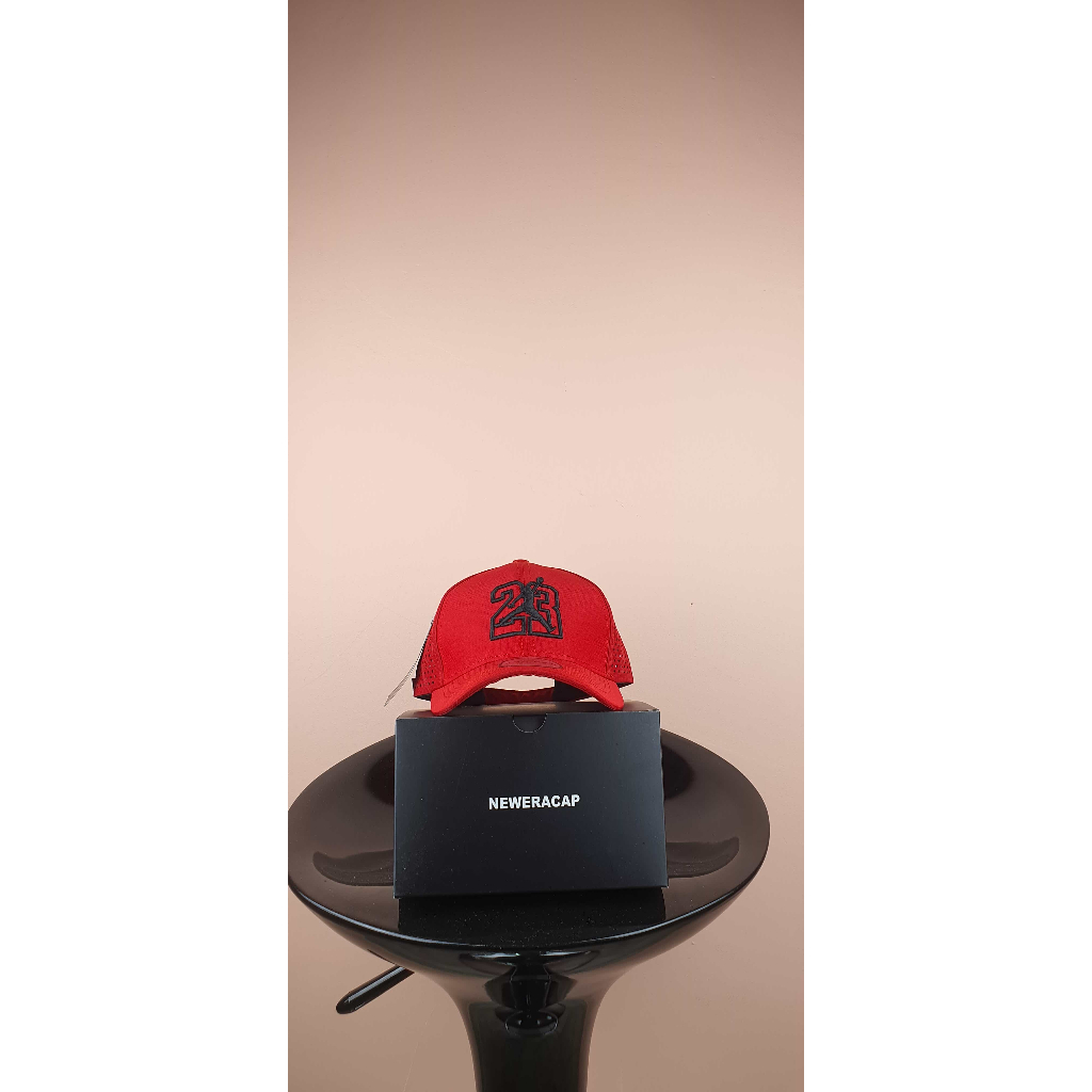 jordan 23 merah jaring laser logo hitam Topi Pria baseball Snapback Polos Wanita Unisex Premium
